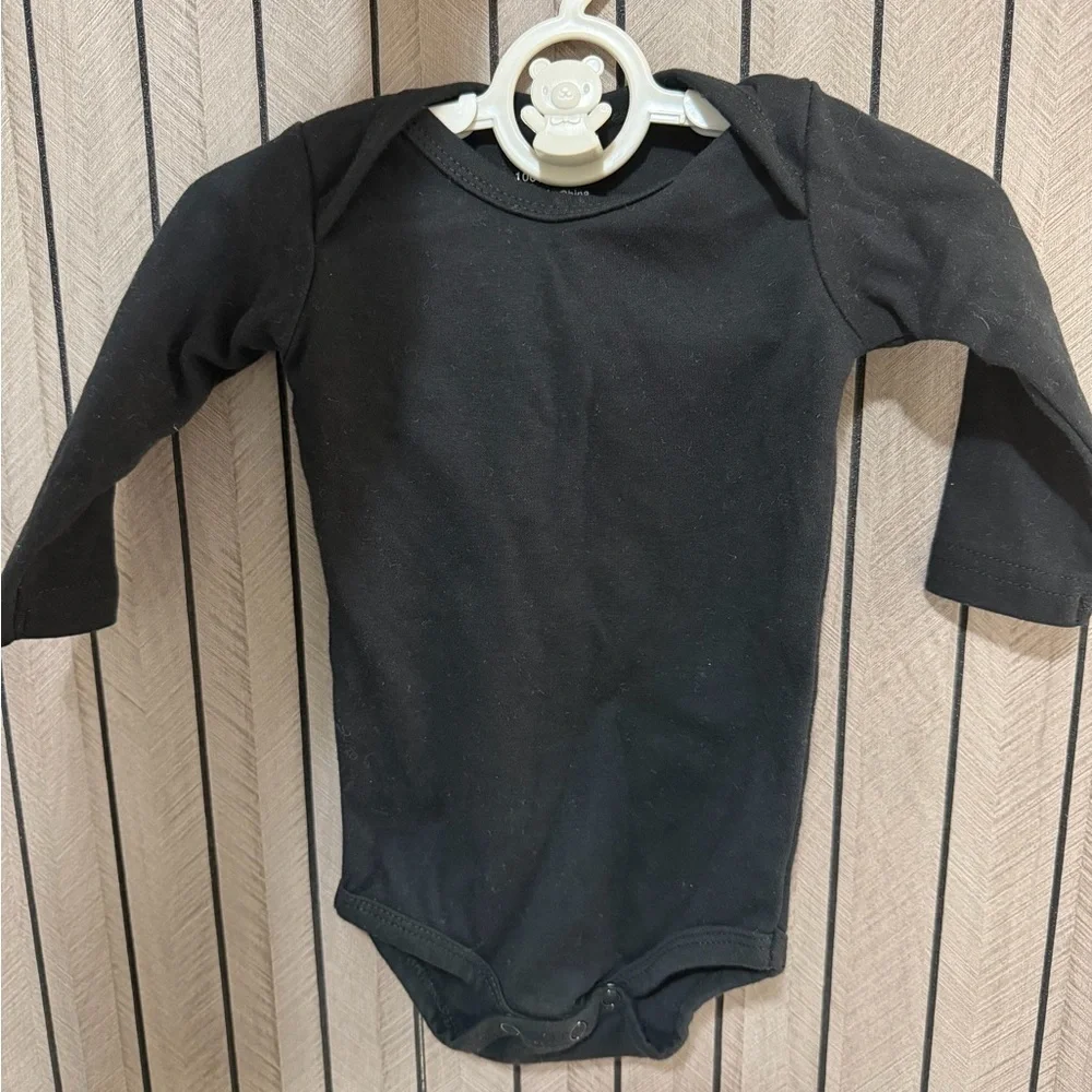 Set of 2 Black Kids Bodysuit 9M